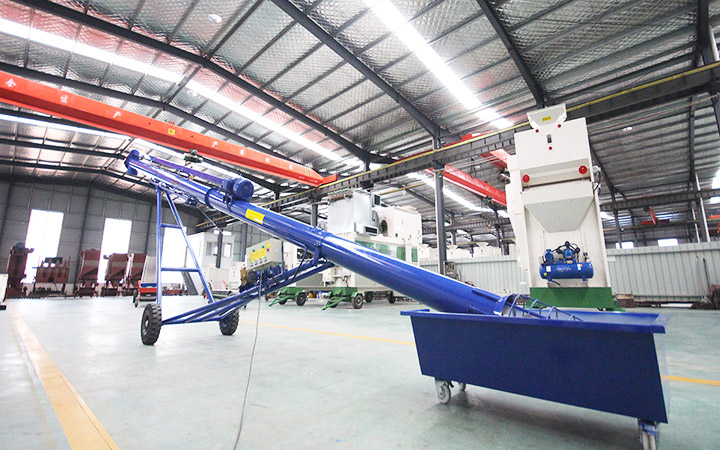 神健移動式螺旋輸送機已成為安徽阜陽糧庫長期供應商