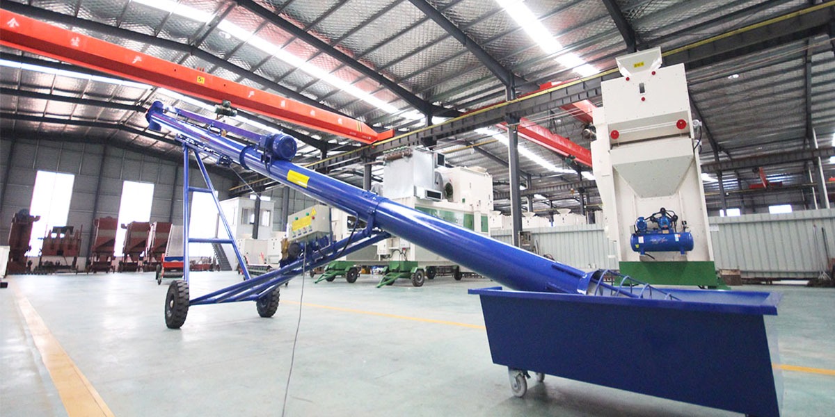 神健移動式螺旋輸送機已成為安徽阜陽糧庫長期供應商！